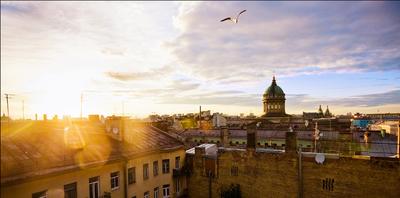 Панорамные виды Санкт-Петербурга из окна гостиницы - aroundcard