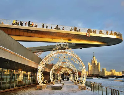 С «парящего моста» в Зарядье откроется уникальный вид на Кремль - Собянин —  Комплекс градостроительной политики и строительства города Москвы