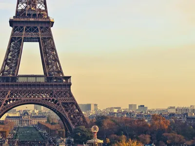 Paris Eiffel Tower France With Blue Sky Background HD Travel Wallpapers | HD  Wallpapers | ID #43959