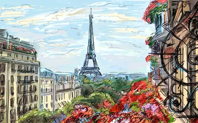 Обои Города Париж (Франция), обои для рабочего стола, фотографии города,  париж, франция, эйфелева, башня, france, eiffel, tower, paris Обои для рабочего  стола, скачать обои картинки заставки на рабочий стол.