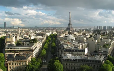 Обои Города Париж (Франция), обои для рабочего стола, фотографии города,  париж , франция, ночь, река, башня Обои для рабочего стола, скачать обои  картинки заставки на рабочий стол.