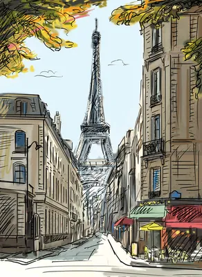 Фон улицы Парижа - 68 фото