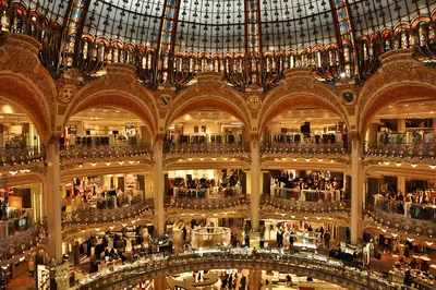 Галерея Лафайет - знаменитый торговый центр в Париже — отзыв о галерее  Лафайет
