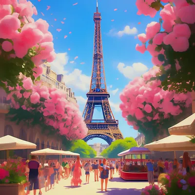 Ефелева башня Europe France Ile De France Paris летом в солнечный день  Редакционное Фото - изображение насчитывающей культура, зодчества: 273071376