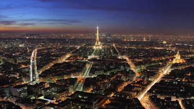 Париж ночью: фото ночного Парижа