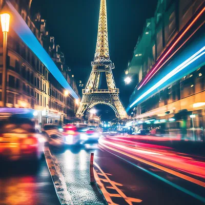 Париж ночью - онлайн-пазл