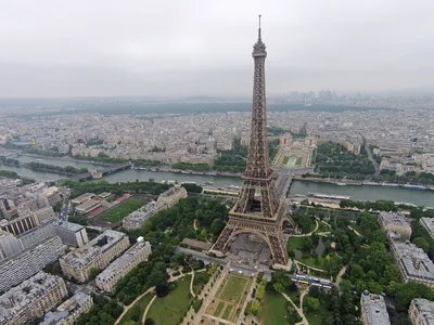 Париж с высоты птичьего полета - Путешествуем вместе | Aerial photo, Eiffel  tower, Paris