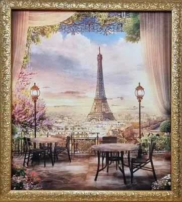 Картина Картина маслом \"Сны о Париже. Триумфальная арка\" 60x90 AS220301  купить в Москве