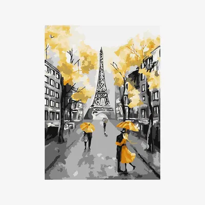 Париж - картина в раме