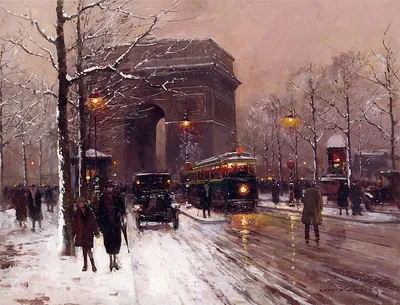 Париж зимой» — создано в Шедевруме