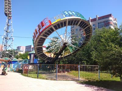Парк аттракционов в Новосибирске фото