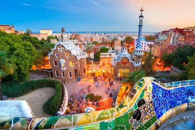 Барселона парк Гауди акварель …» — создано в Шедевруме