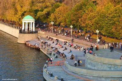 Немного вечерних фотографий из Парка Горького. | Пикабу