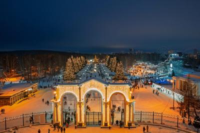 Снежный парк Маяковского