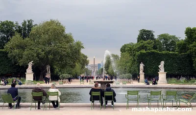 Парк тюильри в Париже фото фотографии