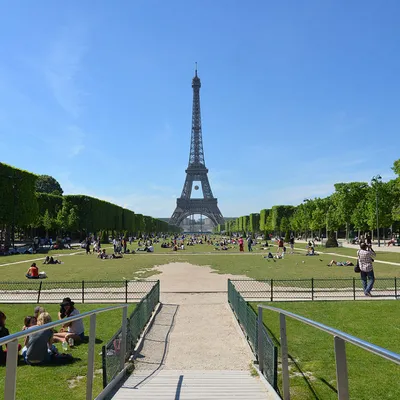 Фотографии париже Франция Парки Сверху город 3840x2400