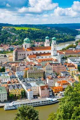 The city of Passau in Germany on a day in summer | Posters, Art Prints,  Wall Murals | +250 000 motifs
