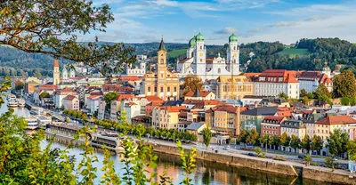 Picturesque Panorama of Passau. Germany Stock Photo - Image of horizon,  steeple: 30767266