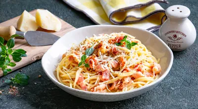 Паста спагетти в сливочном соусе с морскими гребешками - рецепт автора  Nadya 🇳🇱