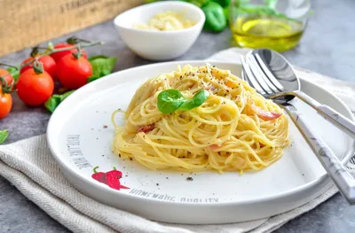 Паста карбонара 🍝 - рецепт автора food_blog_lizochek