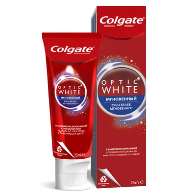 Зубная паста Colgate Optic White Мгновенный 75мл - купить с доставкой в  интернет-магазине О'КЕЙ в Москве