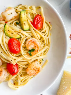 Cajun Shrimp Linguine - Grandbaby Cakes