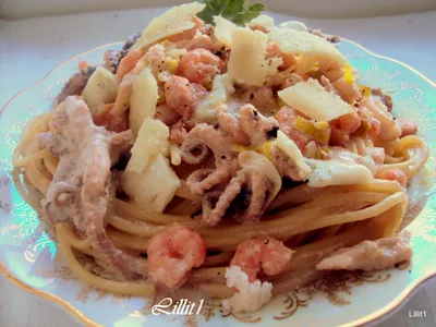Паста с овощами и креветками - пошаговый рецепт с фото на Готовим дома
