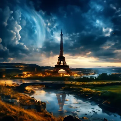 Городской пейзаж Парижа с Эйфелеваа башней Франция Paris Стоковое Фото -  изображение насчитывающей конструкция, зодчества: 106155026
