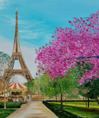 Пазл пейзаж парижа - разгадать онлайн из раздела \"Вертикальные\" бесплатно