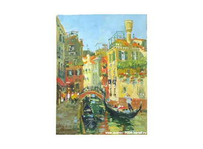 ᐉ Картина город Городской пейзаж Венеции 51x34 см (A865-1)