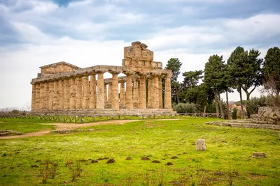 The Temple of Neptune, Paestum, Italy, which contains some of the most  well-preserved ancient Greek temples in the world Stock Photo - Alamy