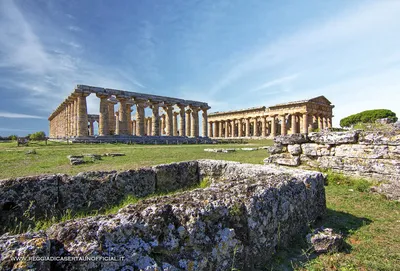 Paestum Ruins Near Naples, Italy. Stock Photo - Image of column, archaic:  58386934