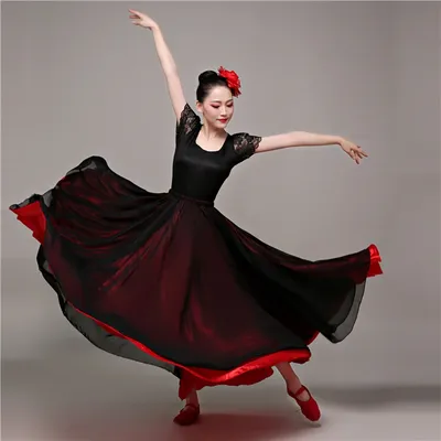 Испанский костюм для танца живота, юбка фламенко для танцев, сражений,  фестивалей, бальных танцев, цыганские платья для женщин, качели. |  AliExpress