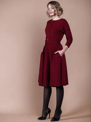 Платье в рубчик французской длины - SPirk.ru