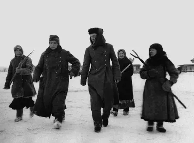 Пленные немецкие солдаты зимой 1941-1942 годов — военное фото