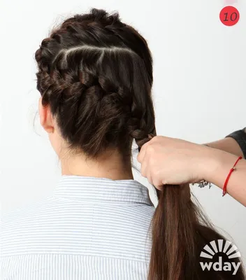 Плетение французской косы | Косы, Прически для длинных волос, Косметические  товары