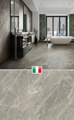 Темный керамогранит для ванной, плитка под камень, Италия