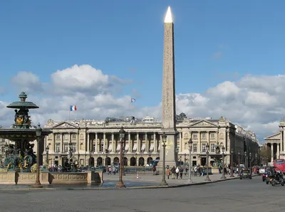 Площадь Согласия (Place de la Concorde) в Париже