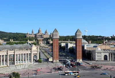 Площадь Каталонии Барселона Испания — стоковые фотографии и другие картинки  Архитектура - iStock