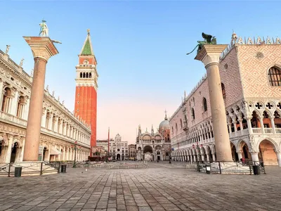 Площадь Сан-Марко на рассвете Венеция Редакционное Стоковое Изображение -  изображение насчитывающей затопленных, туризм: 163984184