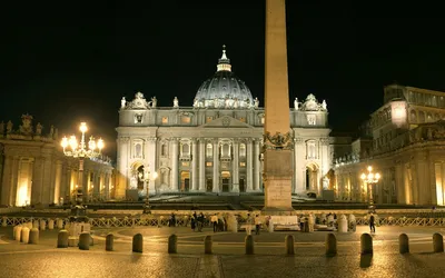 Собор Святого Петра в Риме. Потрясающий вид на город.