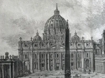 Собор Святого Петра в Риме (Бусси Дж., 1820) — гравюры и репродукции на  Grafika.ru