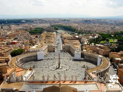 Площадь Святого Петра Просмотр сверху Редакционное Фото - изображение  насчитывающей христианство, итальянско: 163125976