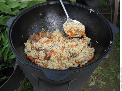 Плов в казане на костре. Пошаговый рецепт приготовления | Просто, вкусно,  быстро | Дзен