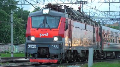 ЭП20-033 с поездом №306м Москва-Сухум - YouTube