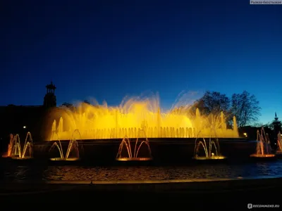 Магический фонтан Монжуика в городе Барселона