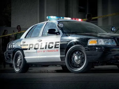 a man dressed in a police costume USA, COP is holding a gun Stock Photo |  Adobe Stock