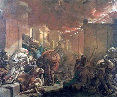 Репродукция картины «Последний день Помпеи» купить в интернет магазине  недорого