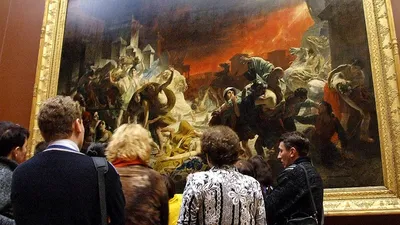 Реставрация картины «Последний день Помпеи» началась в Петербурге