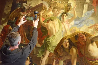 Картина «Гибель Помпеи» Айвазовского — описание картины